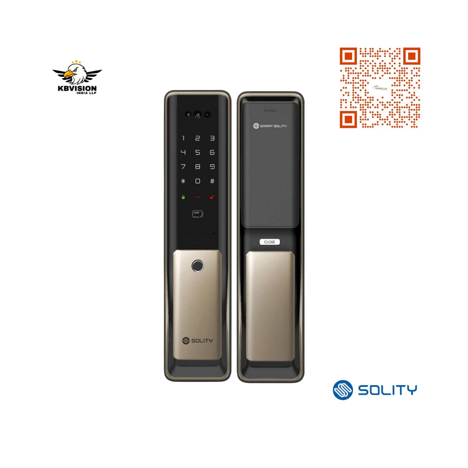 Solity GP-6000BAK Premium Face Digital Door Lock Solity GP-6000BAK Premium Face Digital Door Lock
